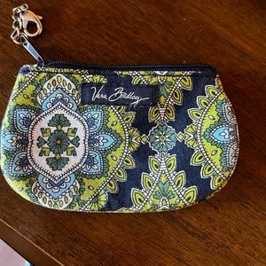 Vera Bradley Cambridge Zip ID Case Card Holder Small City Wallet Clip on